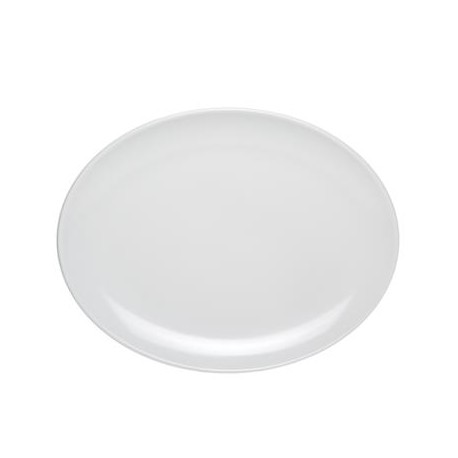 Vassoio Ovale 35.5x28 cm Bianco Melamina White D076