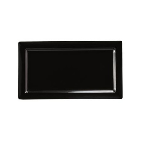 Vassoio Rettangolare 49.5x27.3 cm Nero Melamina Black H2624