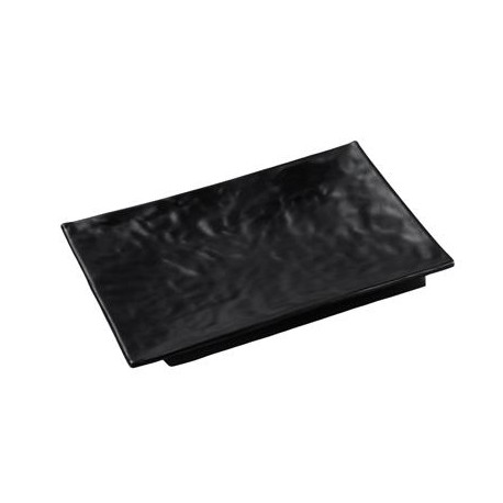 Piatto Rettangolare 30x21 cm Nero Melamina Black F8012