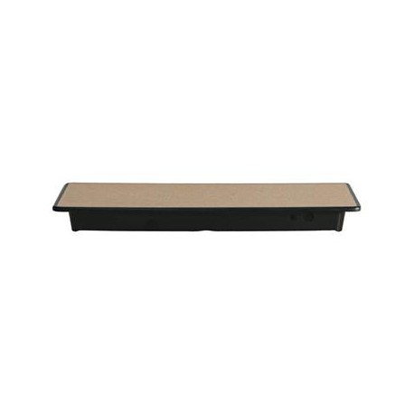 Piatto Rettangolare 38x11 cm Melamina Woody Beige/Black YML-7058-15