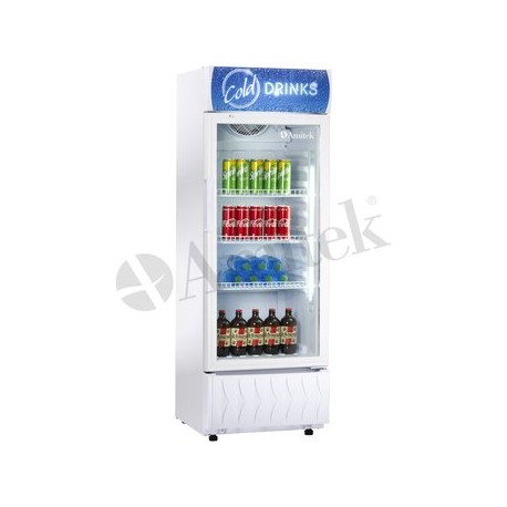 Vetrina espositiva refrigerata statica lamiera verniciata 1 porta vetro luci led Lt 235 temp.+0°C / +10°C dim.mm.420x380x1160h
