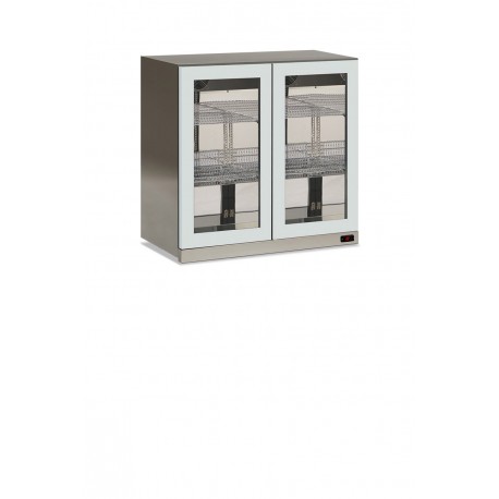 Frigo bevande pensile ventilato Sub zero lamiera inox luci led Lt 146 temp.-2°C/+10°C dim.mm.900x565x852h
