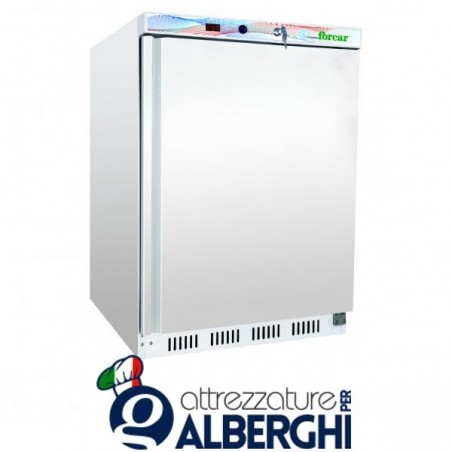 Armadio frigo refrigerato 200 Lt. in lamiera verniciata bianca. Temp. +2°/+8°C