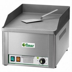 Fry top elettrico con piastra liscia singola