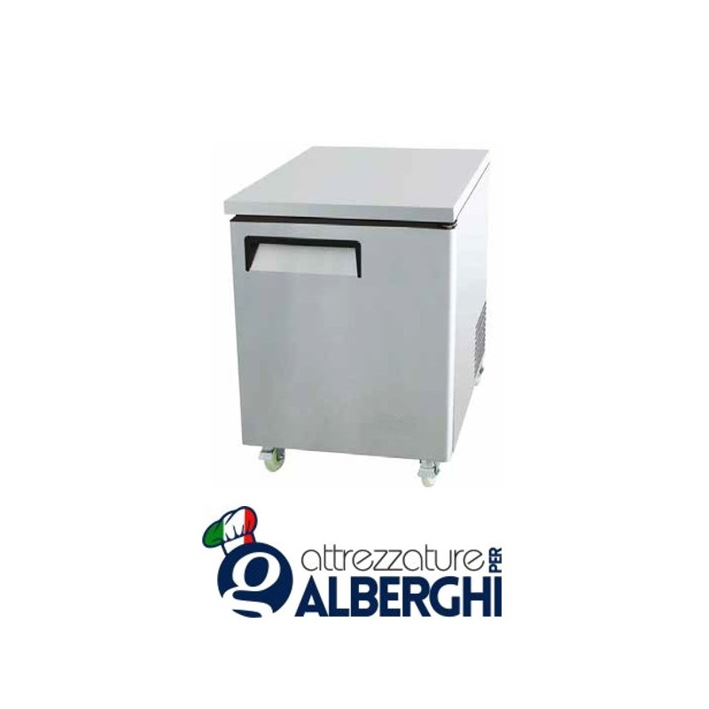 Tavolo Frigo Refrigerato 1 porta acciaio inox Temperatura +2°/+8°C dim.cm 69.8&#215;76.2&#215;92.7