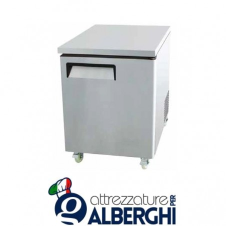 Tavolo Frigo Refrigerato 1 porta acciaio inox Temperatura +2°/+8°C dim.cm 69.8x76.2x92.7 professionale