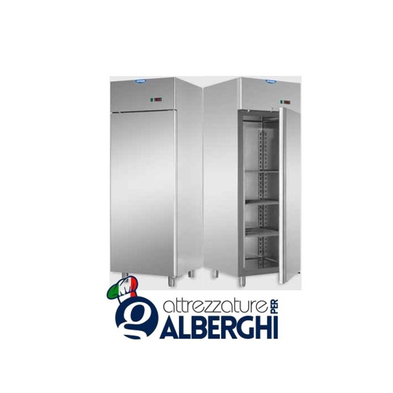 Armadio congelatore 600 litri monoblocco in Acciaio Inox temperatura -18/-22°C