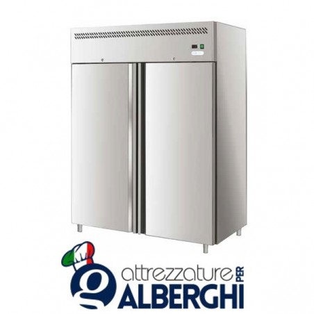 Armadio refrigerato congelatore ventilato in acciaio inox -18/-22°C Dimensioni 1480x830x2010 mm professionale Vetrina