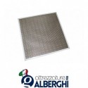 Filtro a rete incrociata acciaio inox per cappa &#8211; Dim. mm 400x400x12