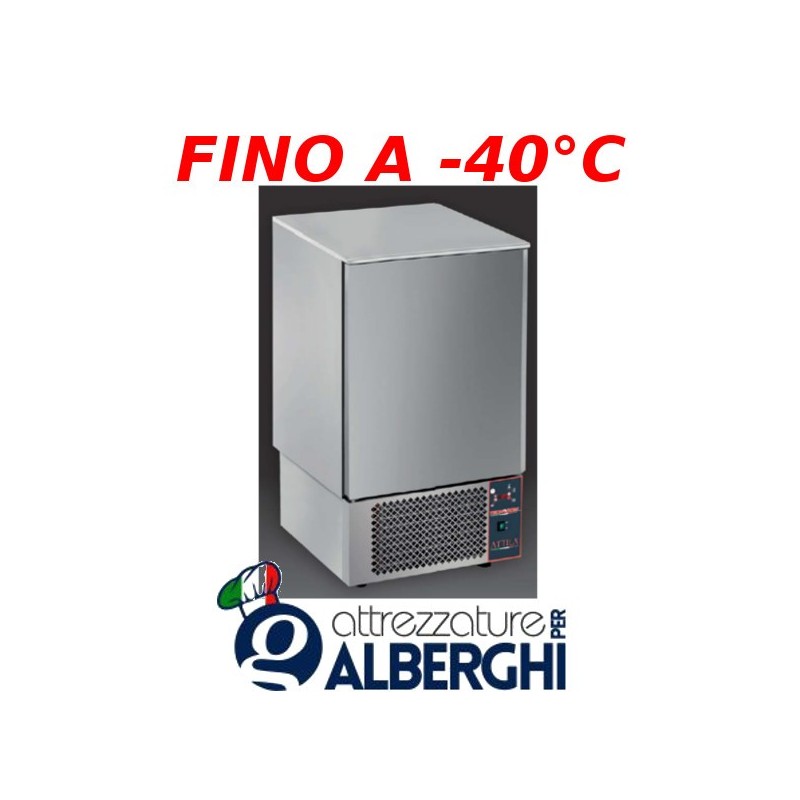 Abbattitore di temperatura 10 teglie GN1/1 o 60&#215;40 in acciaio inox POTENZIATO