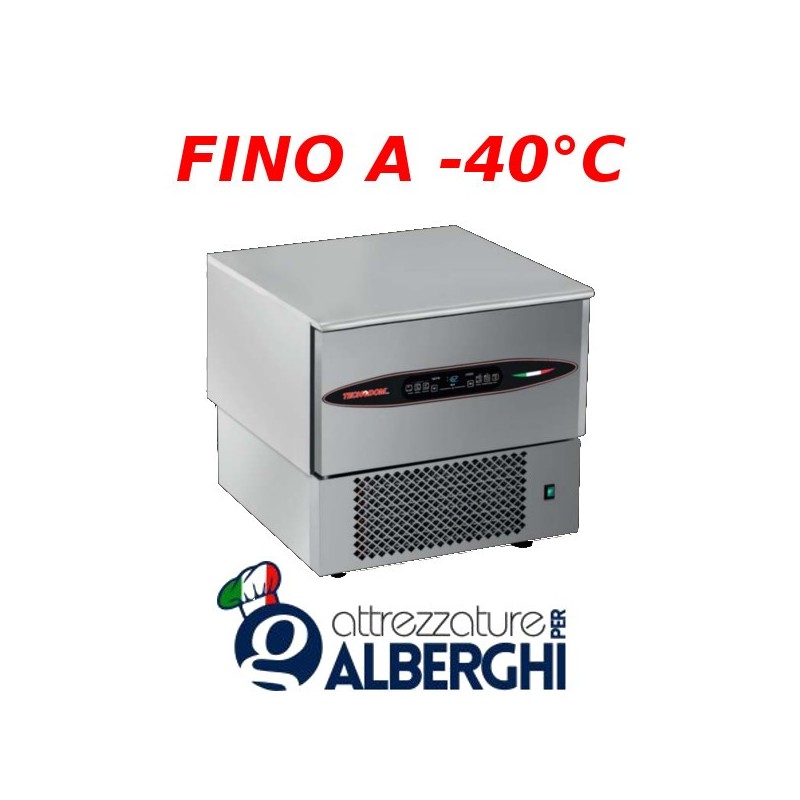 Abbattitore di temperatura in Acciaio Inox con controllo digitale con sensori Touch, per 3 teglie GN1/1 o 600&#215;400 mm