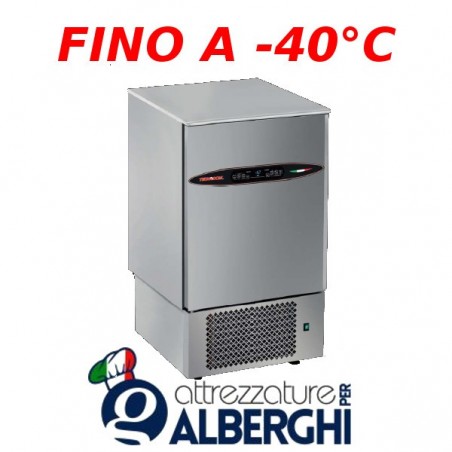 Abbattitore di temperatura in Acciaio Inox con controllo digitale con sensori Touch, per 10 teglie GN1/1 o 600x400 mm POten