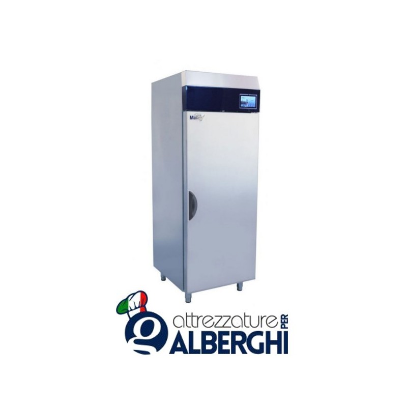 Armadio refrigerato frigo acciaio inox 900 Lt. TN Serie MACCHEF -2°/+8°C Digitale touch pasticceria/gelateria per teglie 60&#215