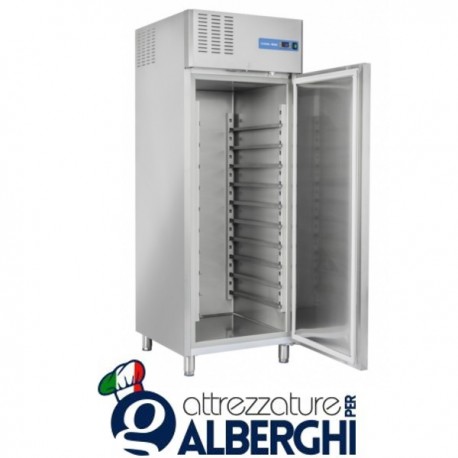 Armadio frigo refrigerato in acciaio inox 1 anta 700 Lt temp. +2/+8°C RC740 professionale Vetrina
