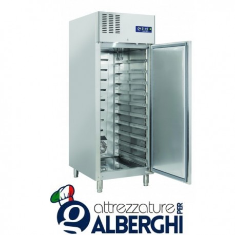 Armadio refrigerato frigo in acciaio inox 1 anta 20 teglie pasticceria 800 Lt Temp. +2°/+8° C – BY800