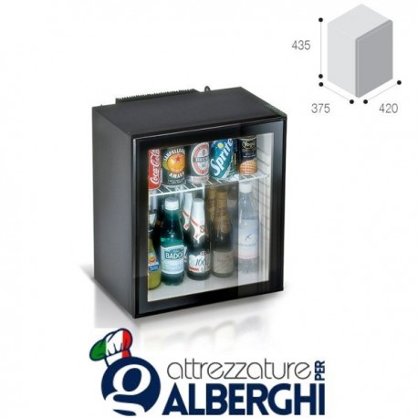 minibar frigo lt.25 da incasso porta vetro C250SV professionale