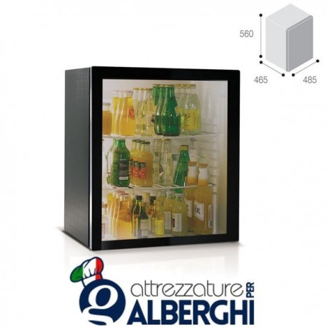 minibar frigo lt.55 da incasso porta vetro C600SV professionale