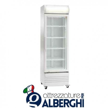 Armadio Refrigerato Espositore per Bibite Ventilato 230W 252Lt. Temp. +2°/+8°C Dim.cm 52,5x56,1x175,2h Professionale