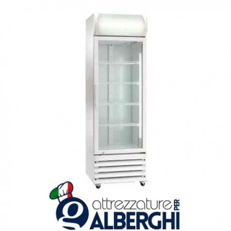 Armadio Refrigerato Espositore per Bibite Ventilato 285W 335Lt. Temp. +2°/+8°C Dim.cm 61x61x197,3h Professionale