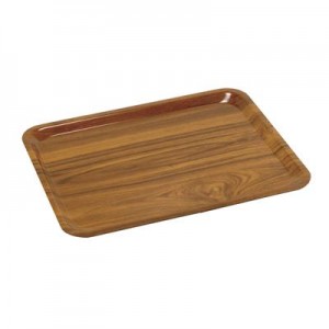 Vassoio 29x21 cm Teak Gold...